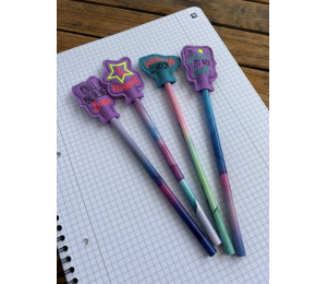 Stickdatei ITH - Stifteaufsatz Schule